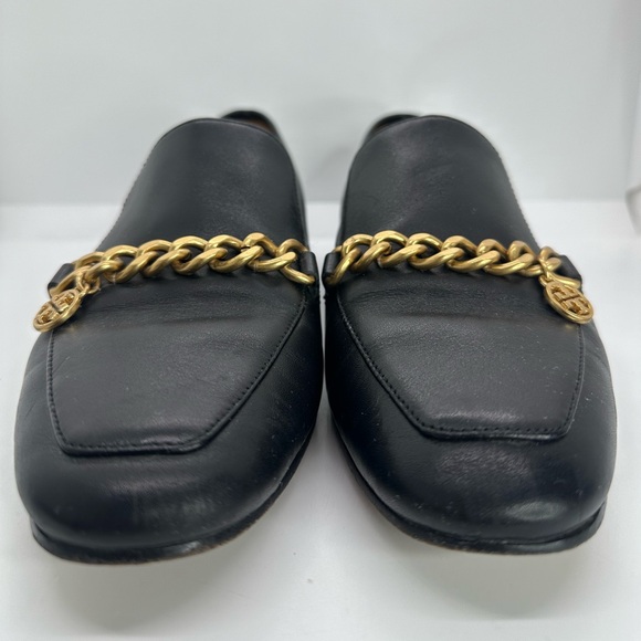 Tory Burch Mini Benton Leather Loafers Black Women's Size 7M - Picture 2 of 16